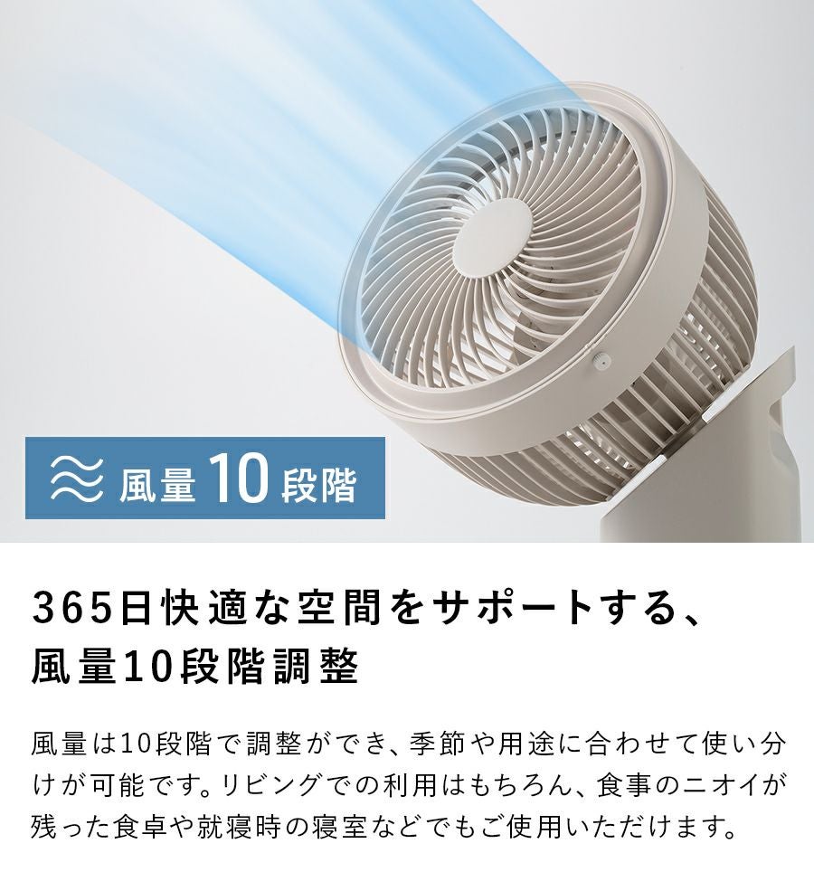 CF-T2324 節電センサー付 DCスイングサーキュレーター360 | THREEUP