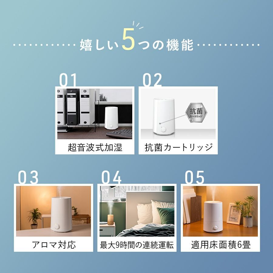 HFT-1622 アロマ加湿器 Float (フロート) M | THREEUP公式オンライン