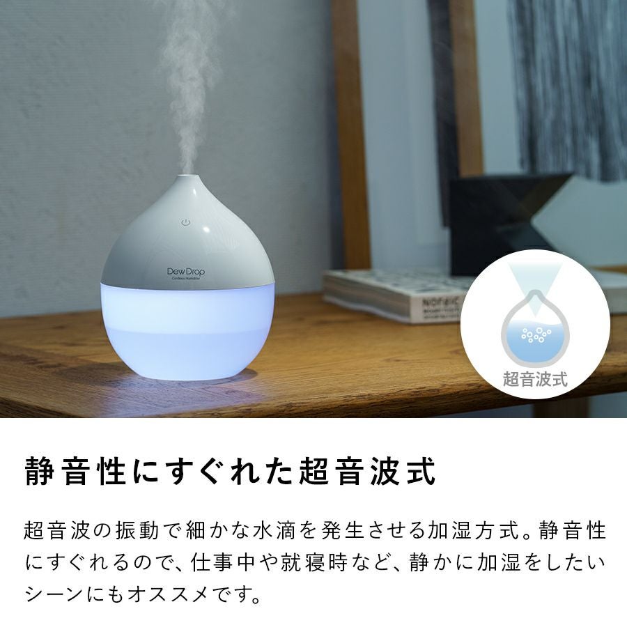 HR-T2150 コードレス加湿器 Dew Drop (デュードロップ) プチ | THREEUP