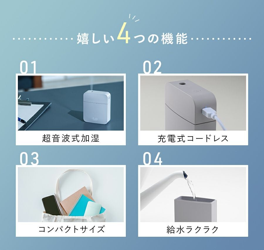 HR-T2023 どこでも加湿器 プチミスト | THREEUP公式オンラインショップ