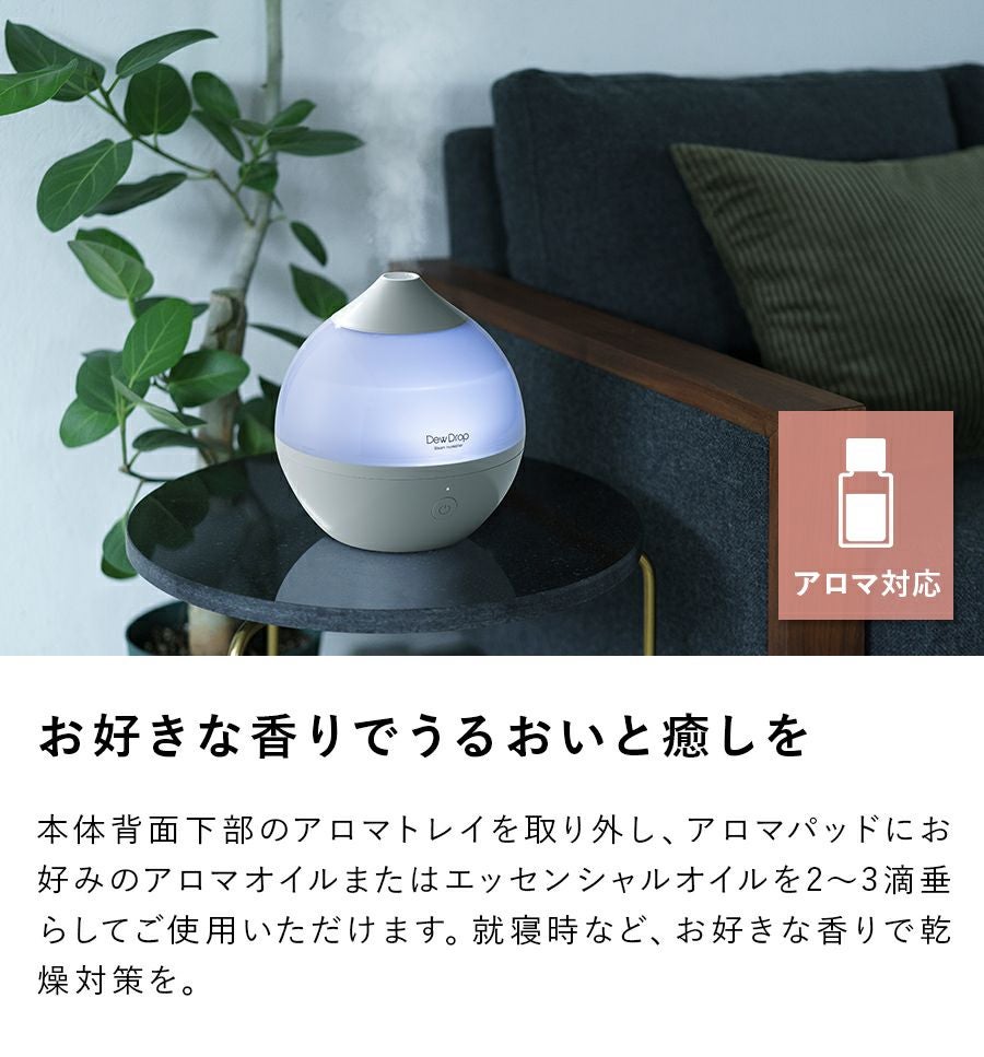ST-T2020 スチーム加湿器 Dew Drop (デュードロップ) L | THREEUP公式