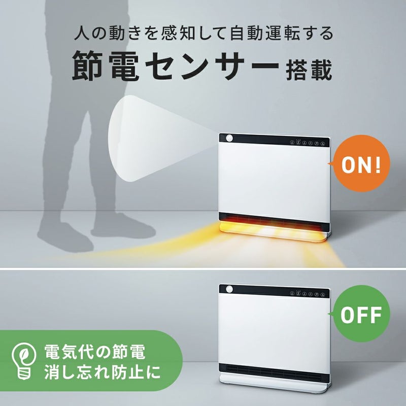 CH-MT2436 節電/室温センサー付 大風量パネルセラミックヒーター 