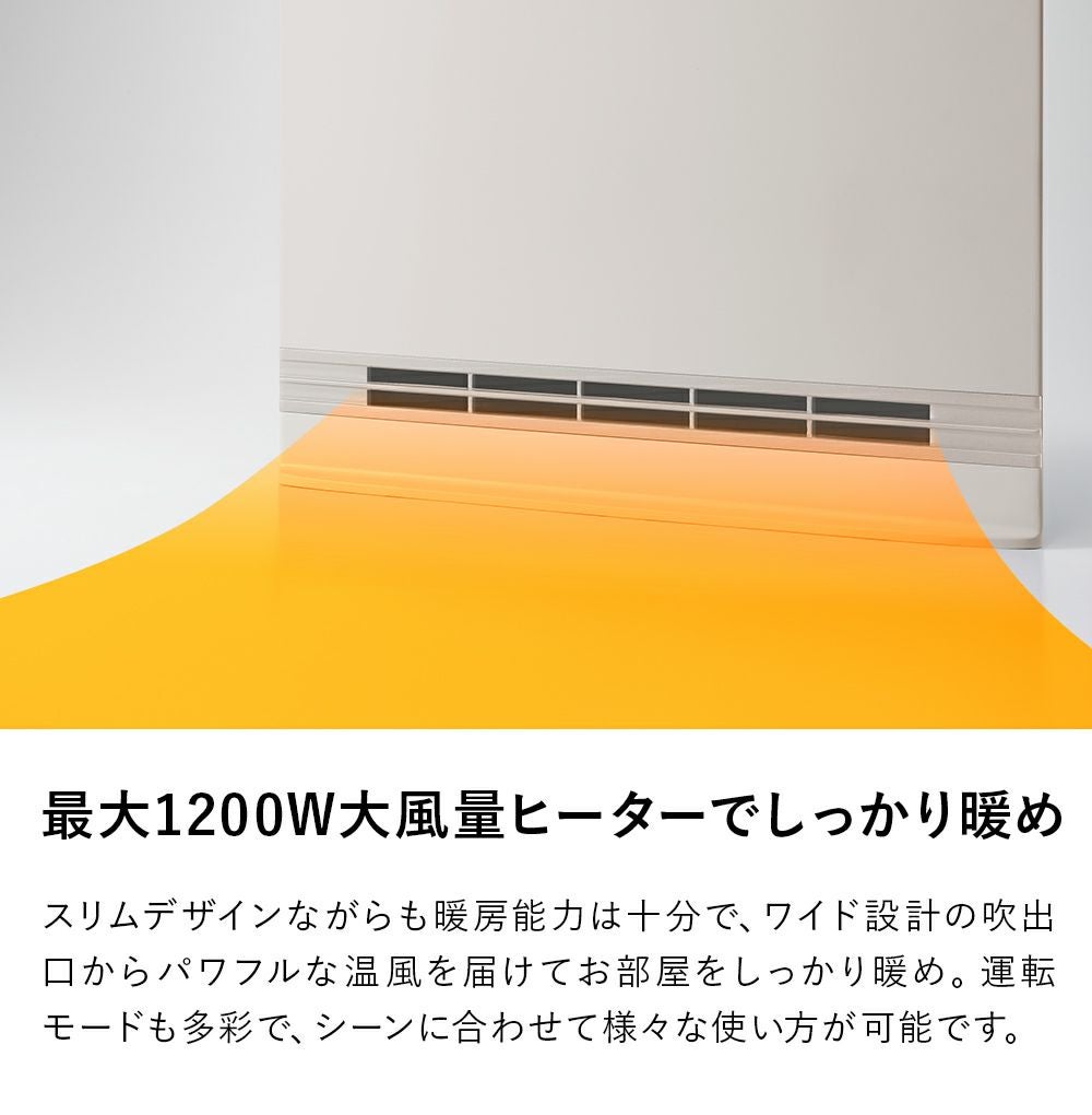 CH-T2496 節電/室温センサー付 大風量パネルセラミックヒーター