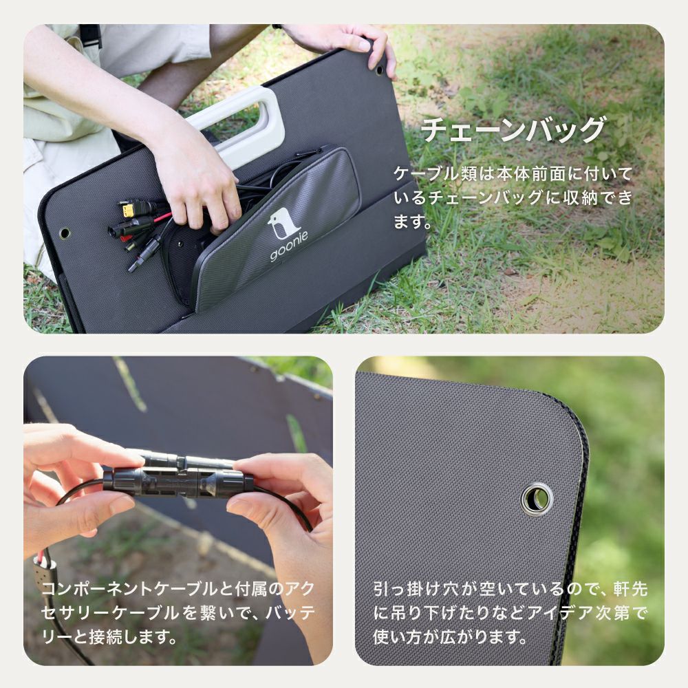GN-T2506 goonie ソーラーパネル 100W | THREEUP公式オンラインショップ