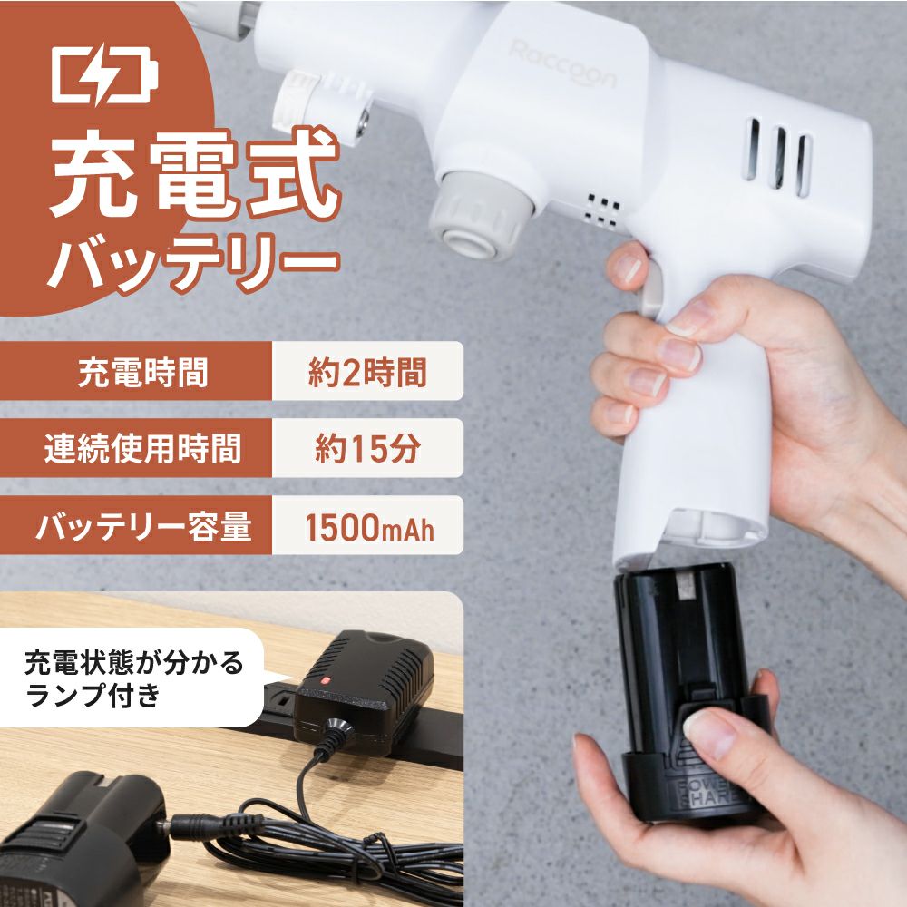 RC-T2517 Raccoon ポータブル高圧洗浄機 S | THREEUP公式オンライン