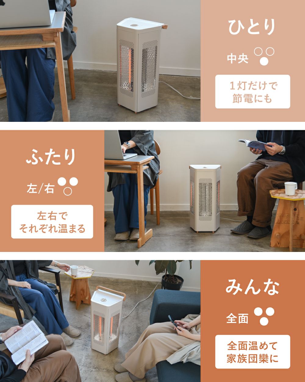 【ニッセン】 OEM東芝のストーブ KAW-50HS ダークブラウン 動作確認済 CB-T2515 WOOD STYLE トライアングルヒーター | THREEUP公式オンライン