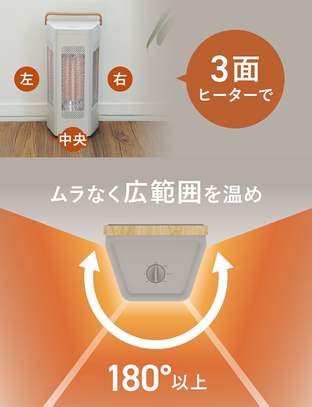 CB-T2515 WOOD STYLE トライアングルヒーター | THREEUP公式オンライン