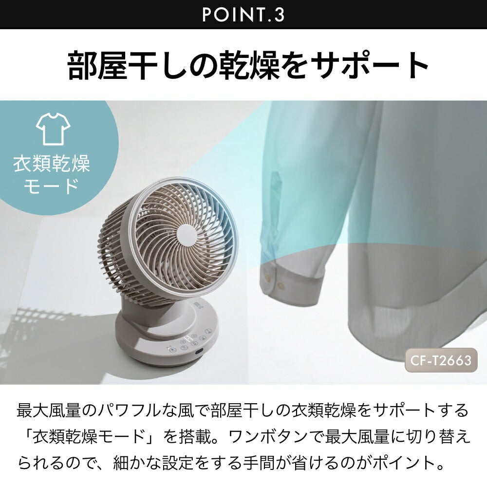 CF-T2661 CF-T2662 CF-T2663 大風量サーキュレーター